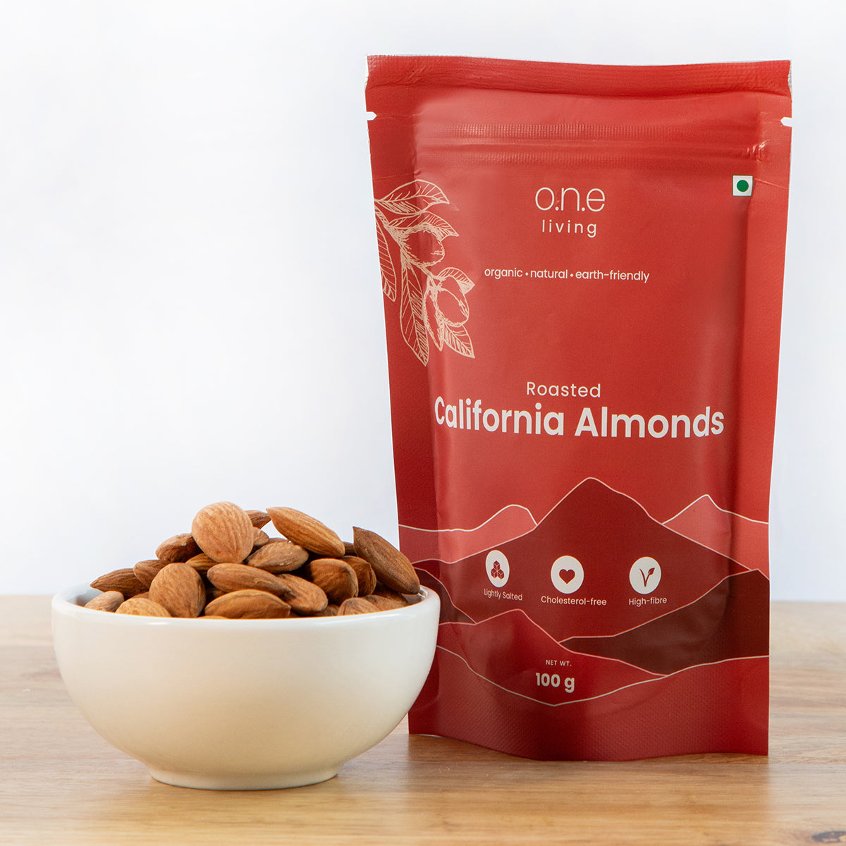 California Almonds | Roasted | Pack of 5 | 100 g Each