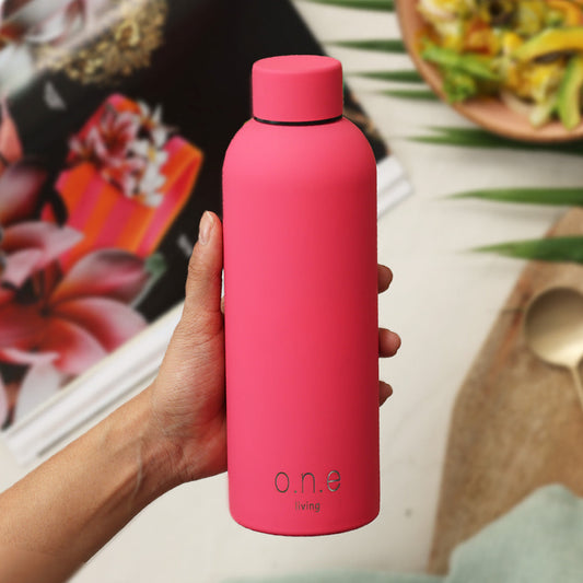 Insulated Stainless Steel Bottle | 500 ml | Dark Pink