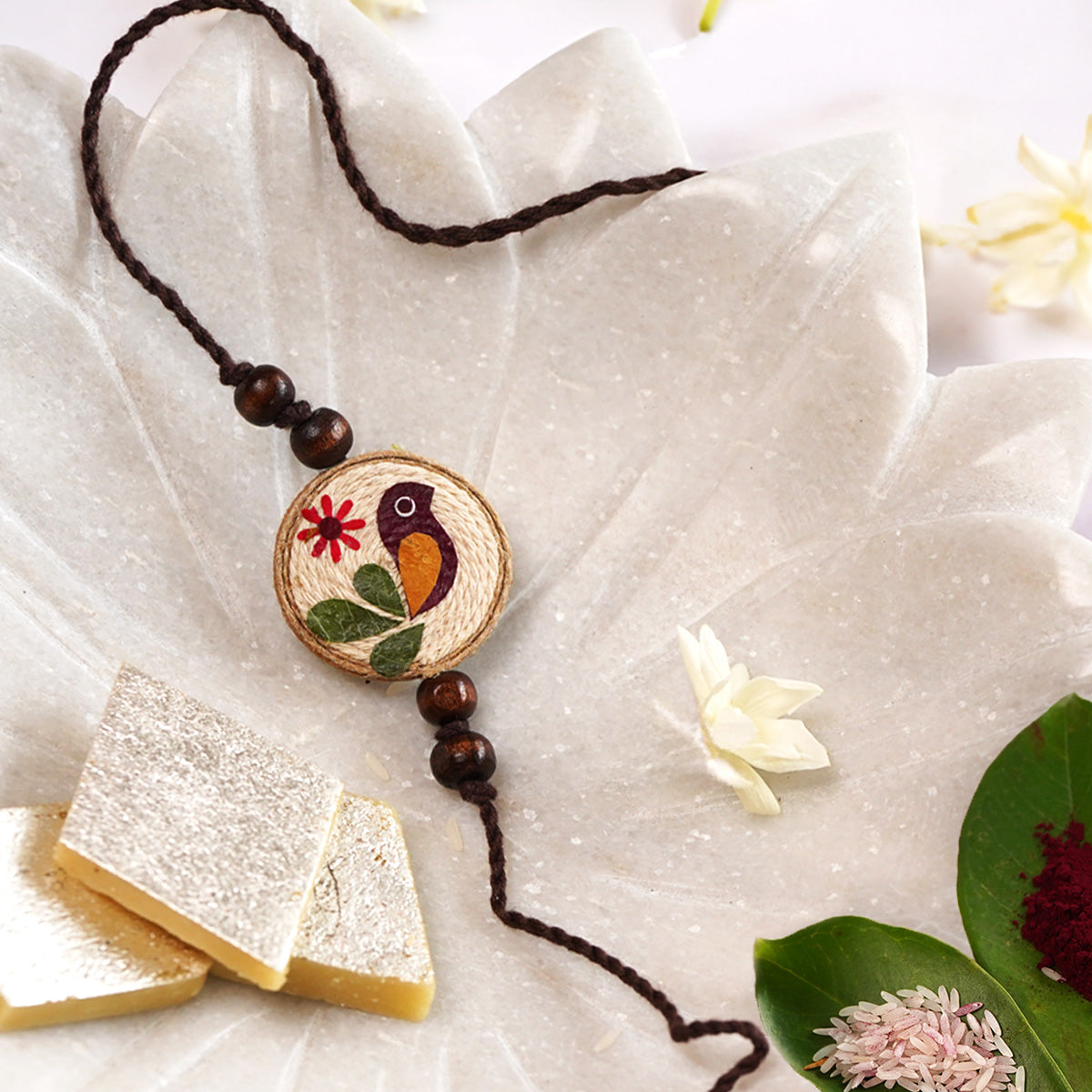 Handmade Mor Rakhi | Rakhi for Brother | Eco-friendly