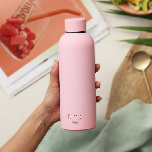 Insulated Stainless Steel Water Bottle | 500 ml | Light Pink