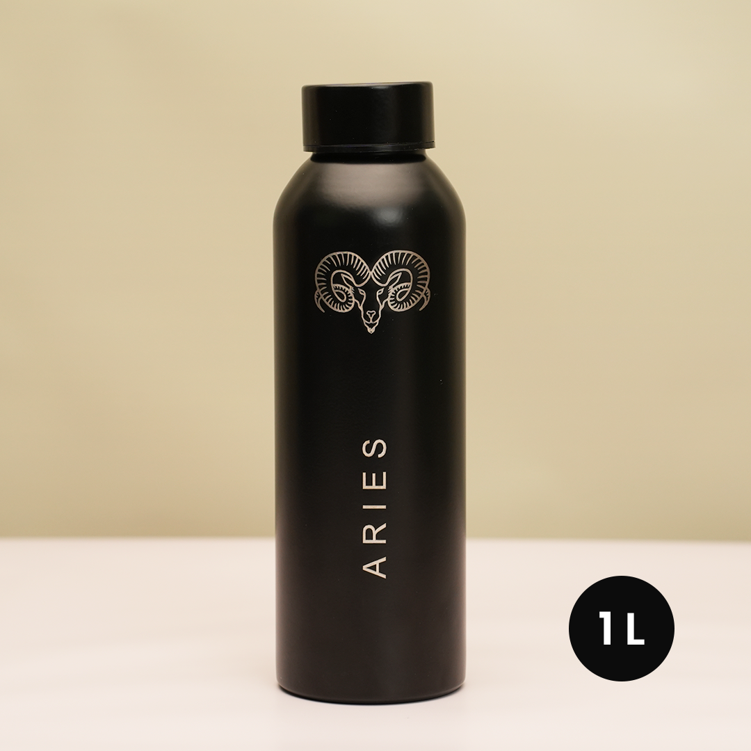 Zodiac Sign Stainless Steel Bottle | 1 Litre | Aries