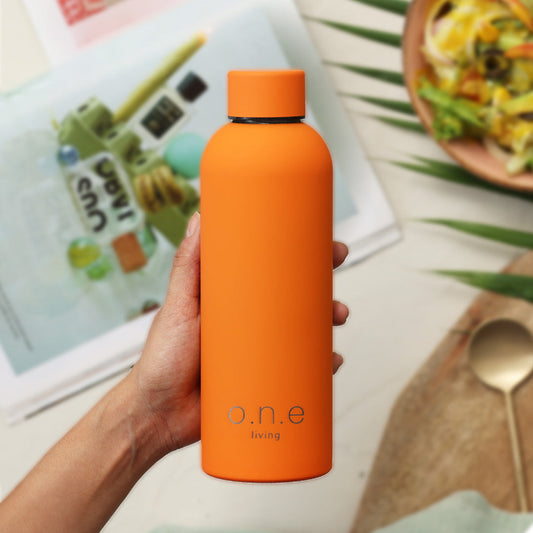Insulated Stainless Steel Water Bottle | 500 ml | Orange