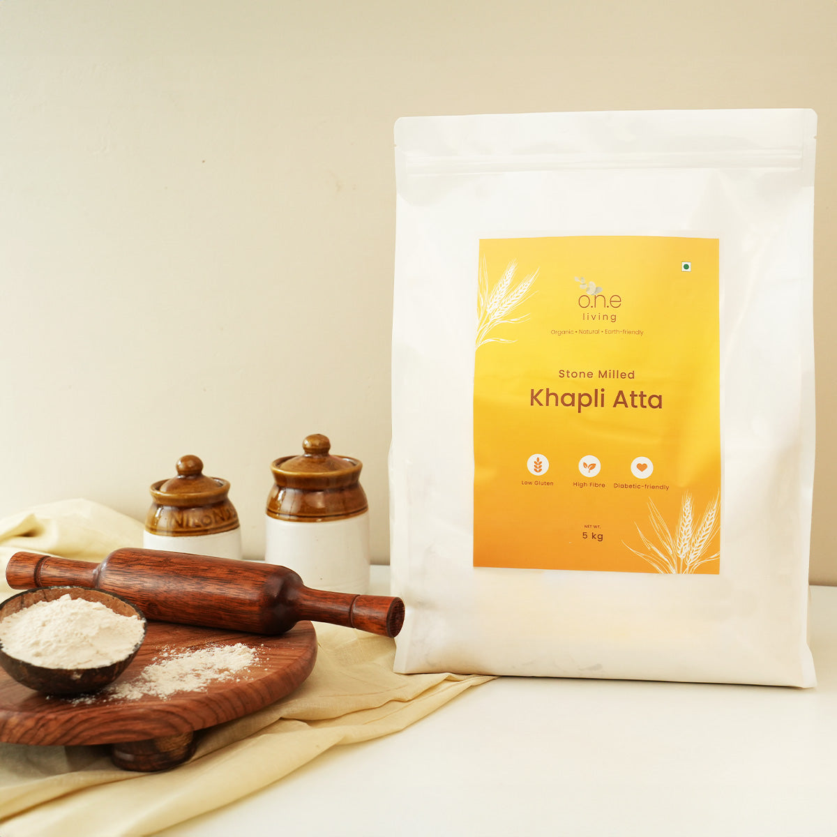 Khapli Wheat | Stone Milled | 5 Kg | Improves Metabolism | Pack of 2