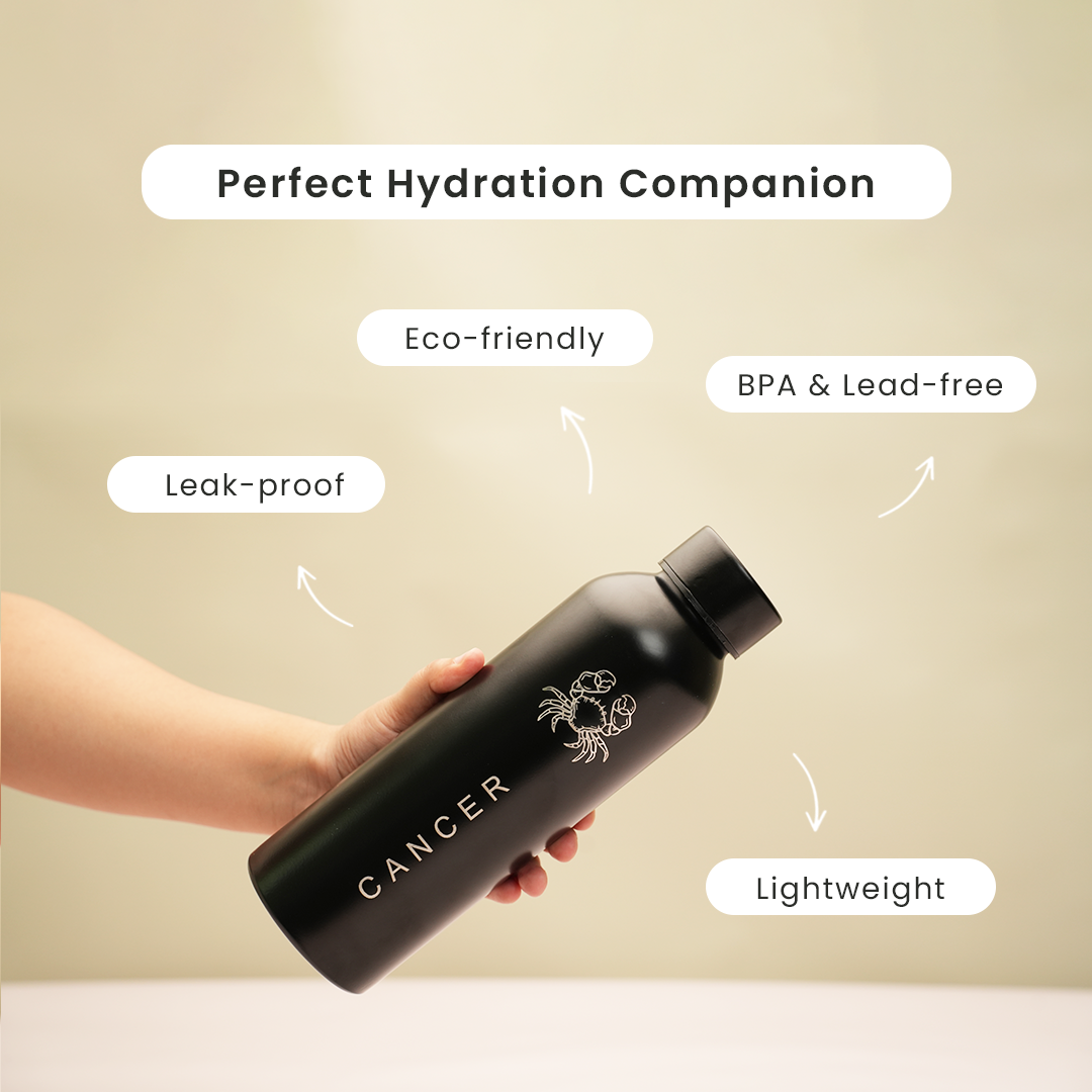 Zodiac Stainless Steel Water Bottle | 1 Litre | Cancer