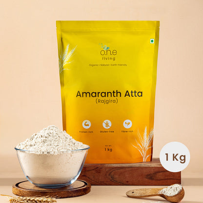 Upwas Food | Amaranth Atta | 1 Kg | Pack of 2 | Gluten-free | Rajgira Atta