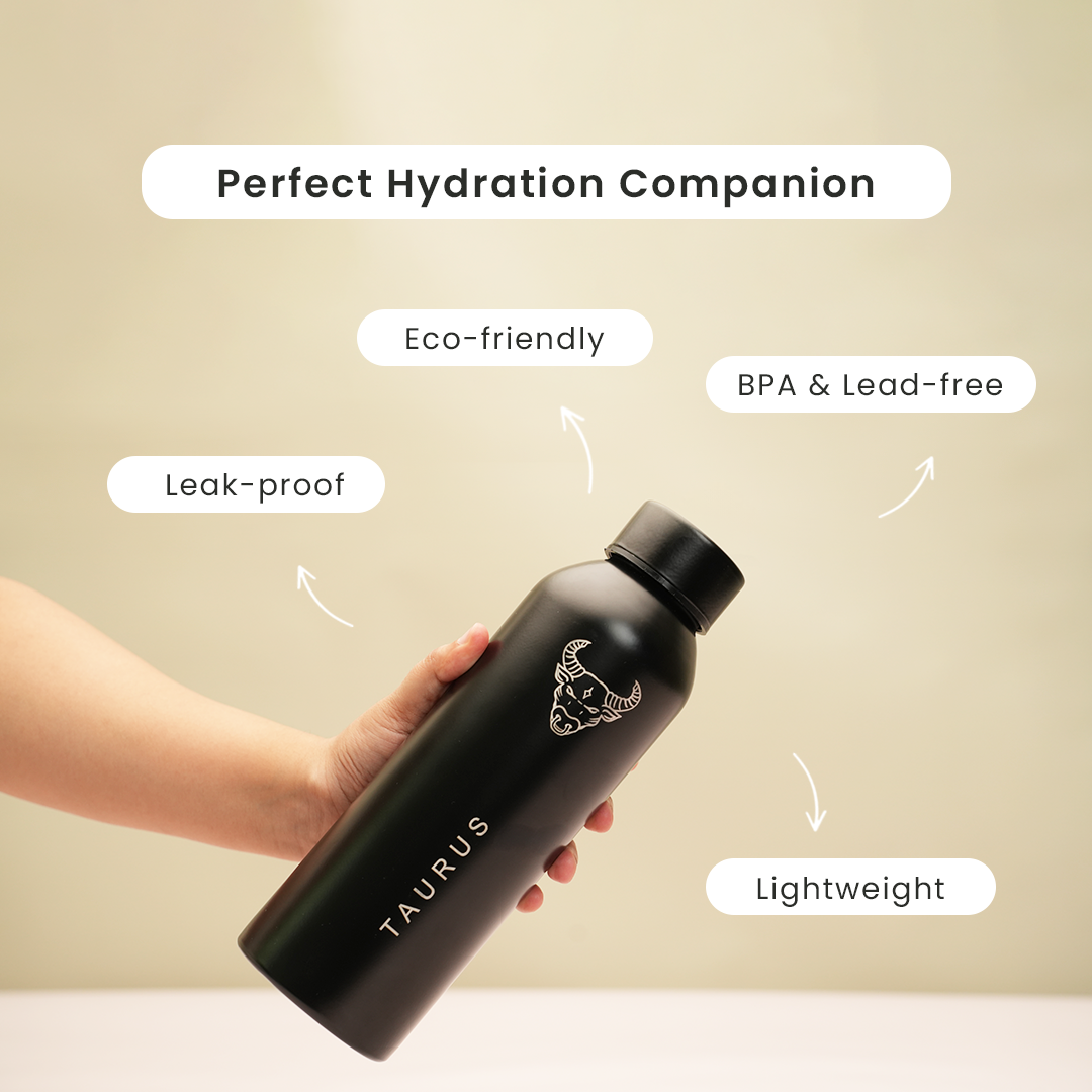 Zodiac Sign Stainless Steel Bottle | 1 Litre | Taurus