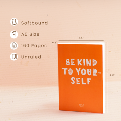 Eco-friendly Diary | Softbound | Unruled | 160 Pages | Orange