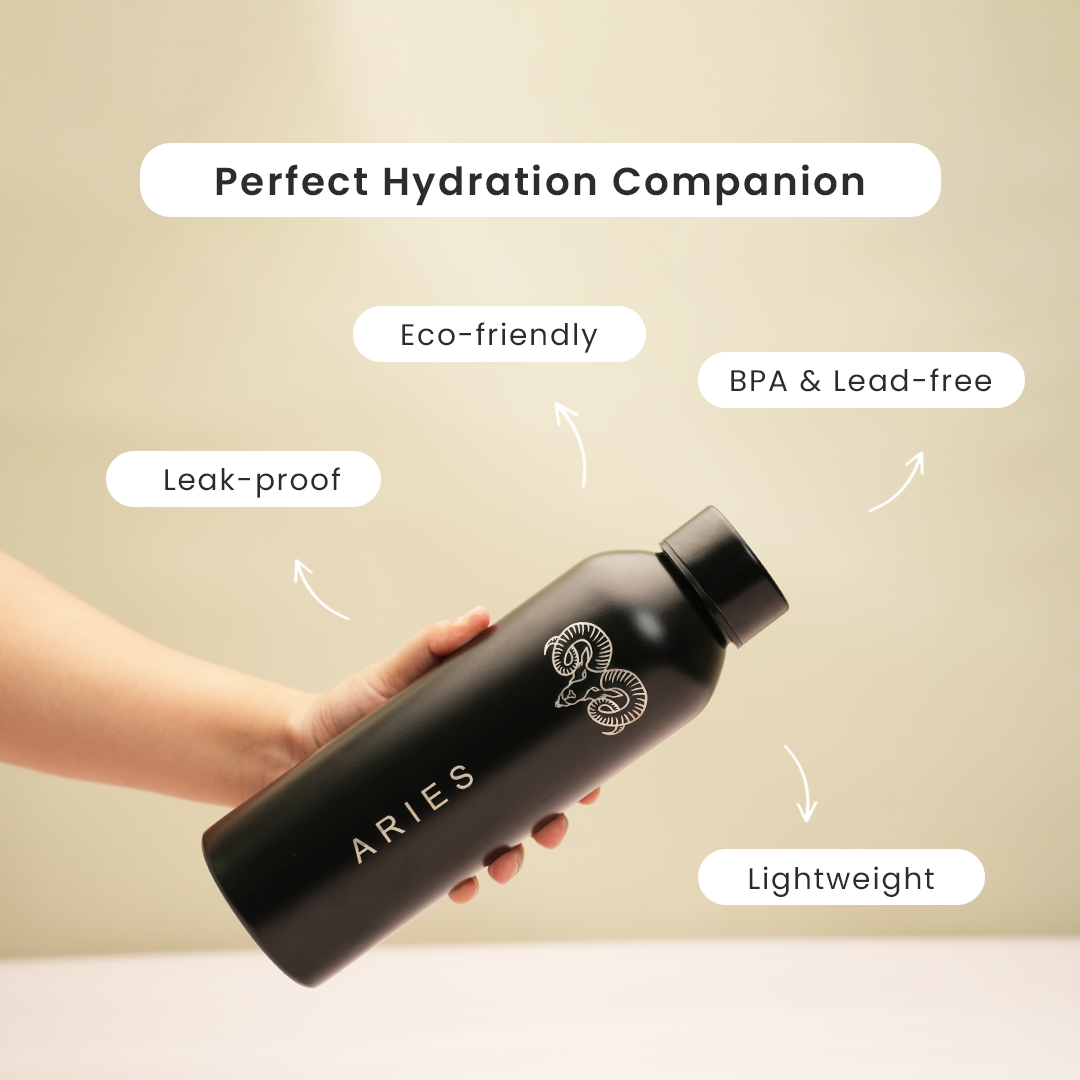 Zodiac Sign Stainless Steel Bottle | 1 Litre | Aries