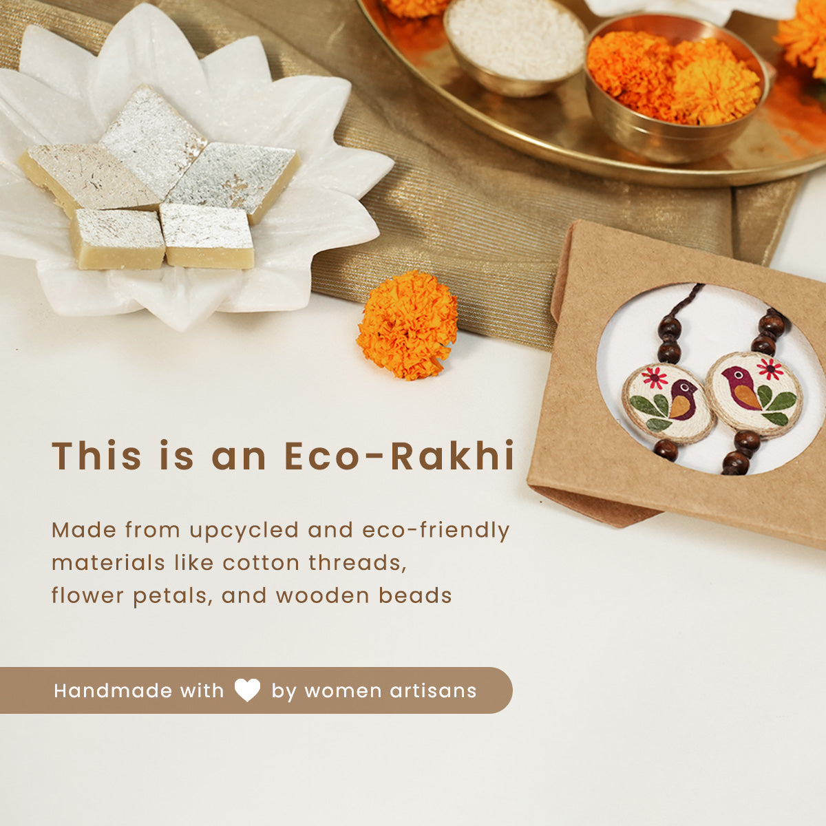 Delisted- Mor-Morni Rakhi & Lumba Set | Rakhi for Bhaiya & Bhabhi