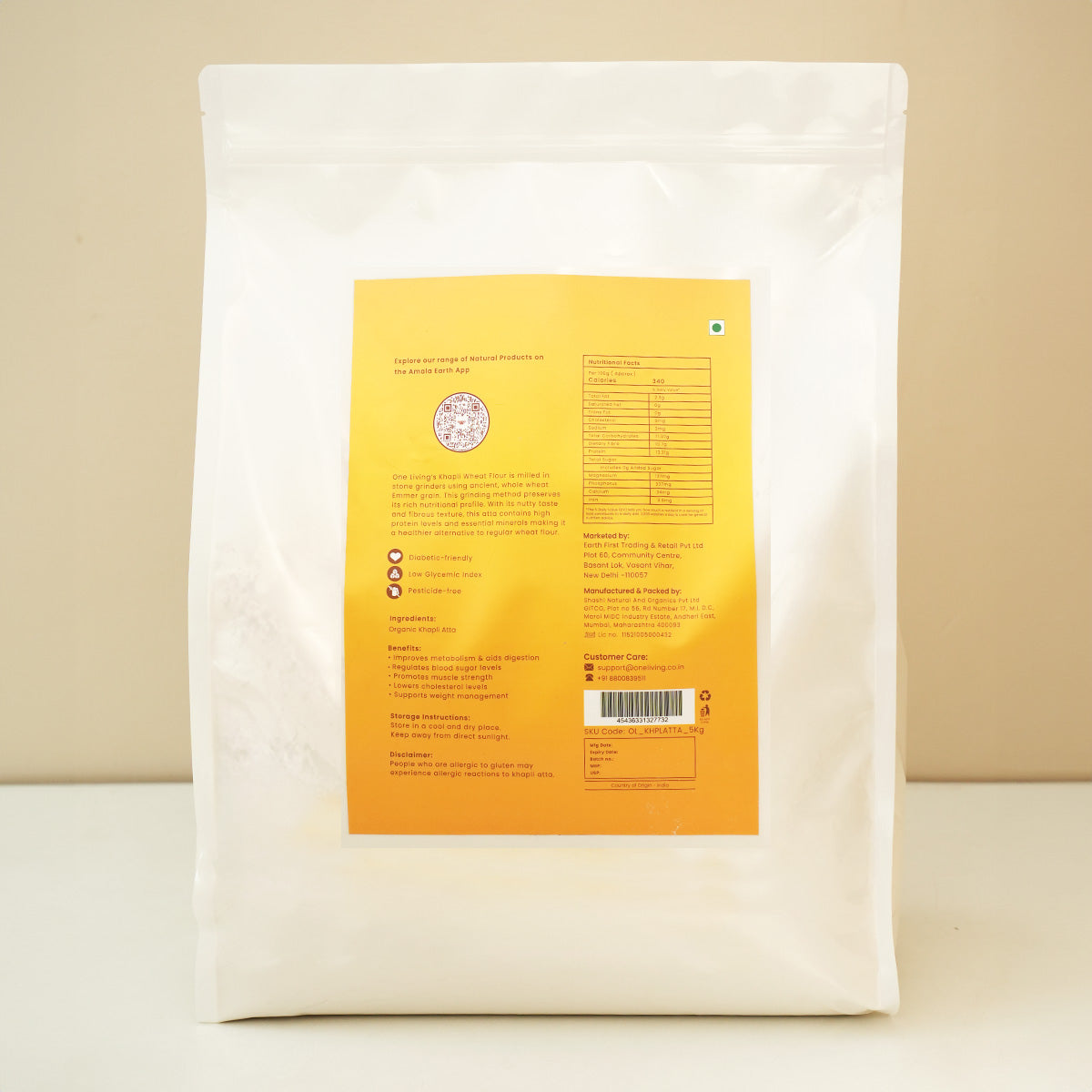 Khapli Wheat | Stone Milled | 5 Kg | Improves Metabolism | Pack of 2