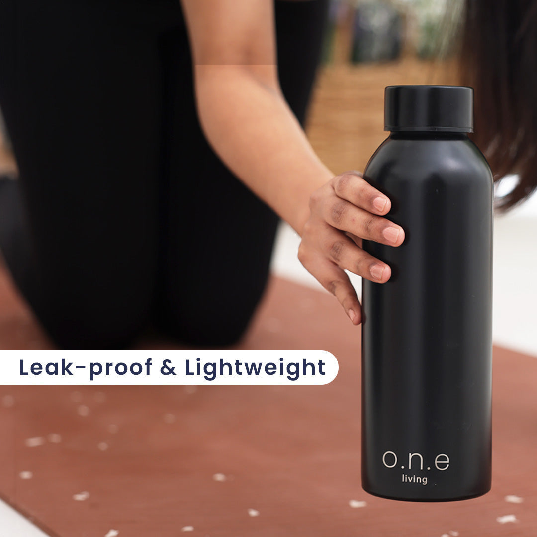 Stainless Steel Water Bottle | 1 Litre | BPA & Lead Free | For Office, Gym & School