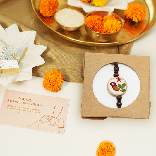 Handmade Mor Rakhi | Rakhi for Brother | Eco-friendly