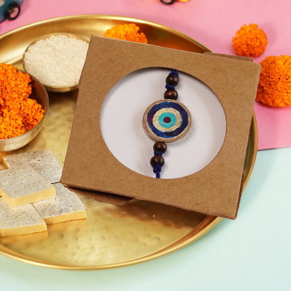 Handmade Evil Eye Rakhi | Rakhi for Brother | Eco-friendly