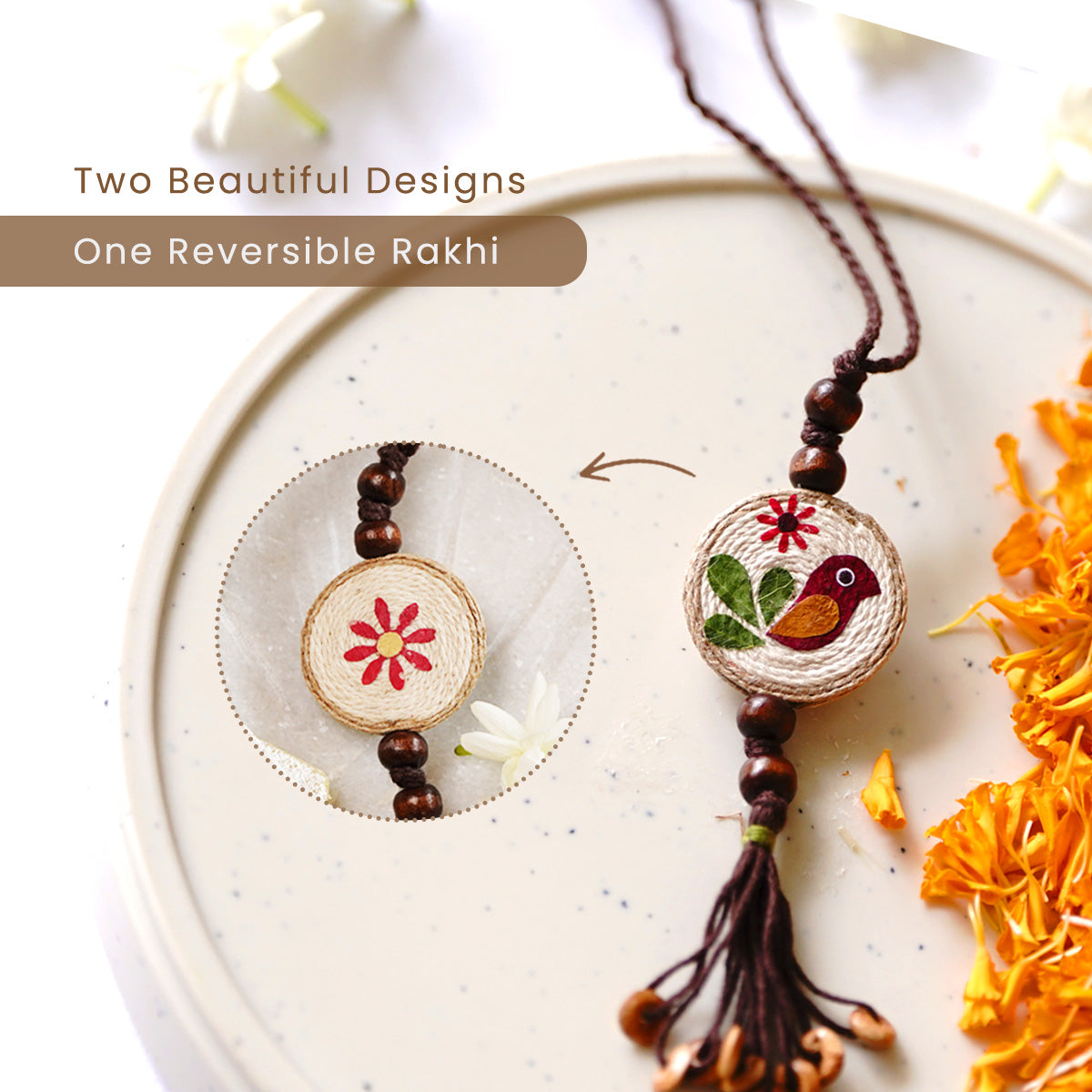 Delisted- Mor-Morni Rakhi & Lumba Set | Rakhi for Bhaiya & Bhabhi