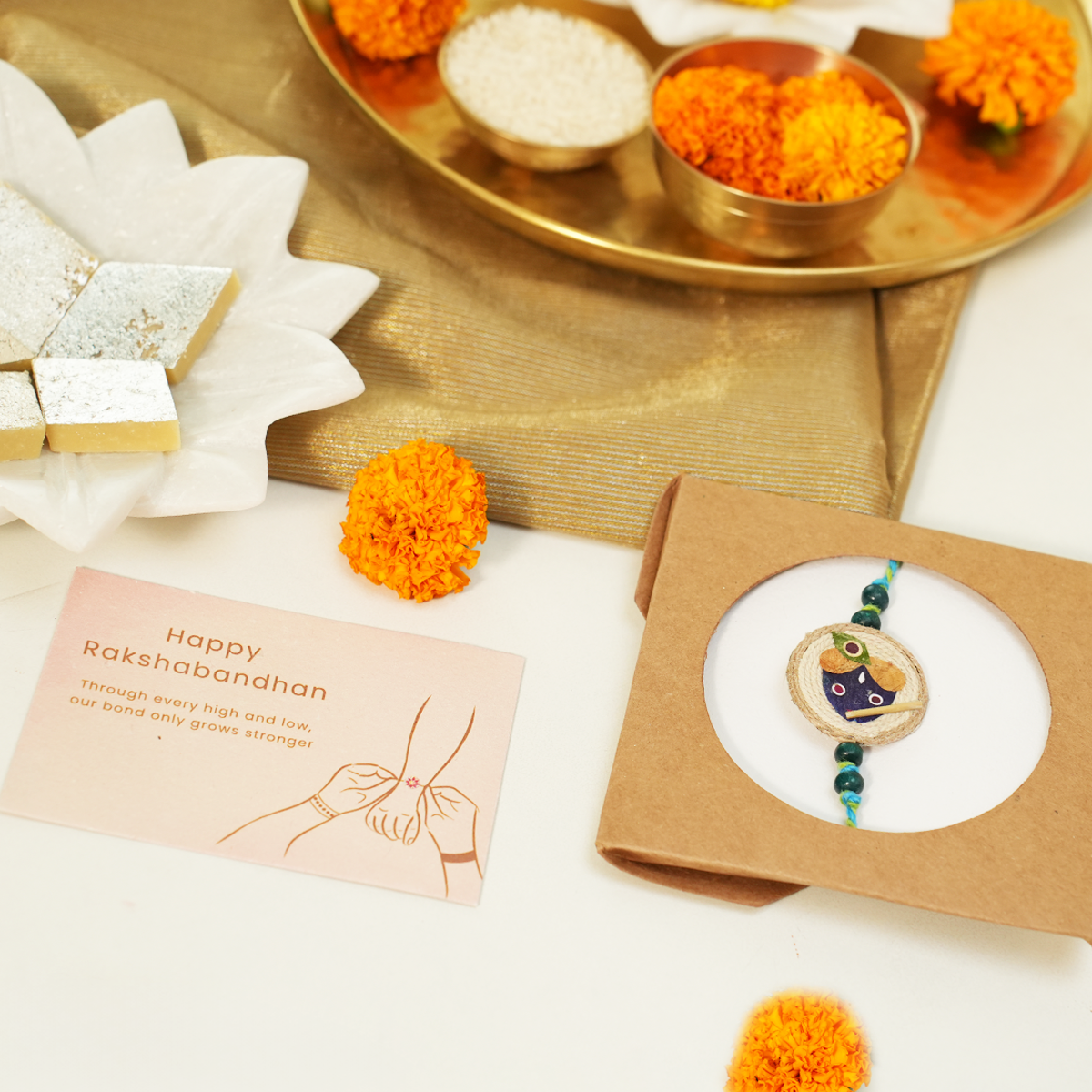 Handmade Kanha Rakhi | Rakhi for Brother | Eco-friendly