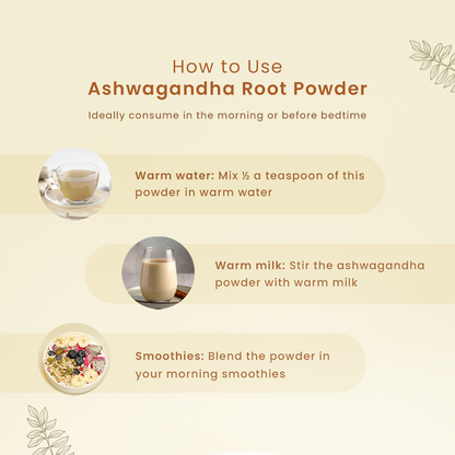Ashwagandha Root Powder | 100 g | Relieves Stress | Pack of 2