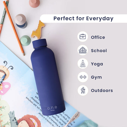 Insulated Steel Water Bottle | 500 ml | Blue