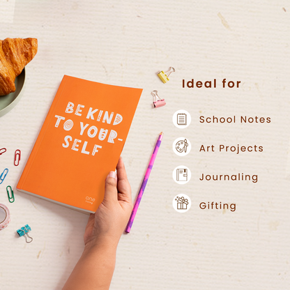Eco-friendly Diary | Softbound | Unruled | 160 Pages | Orange