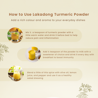 Lakadong Turmeric Powder | 250 g | High Curcumin