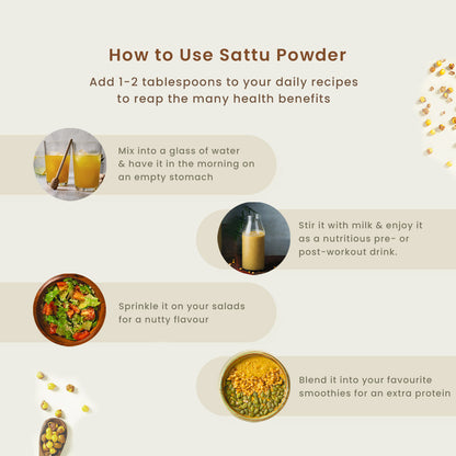 Natural Sattu Powder | 1 Kg | Protein & Fibre Rich