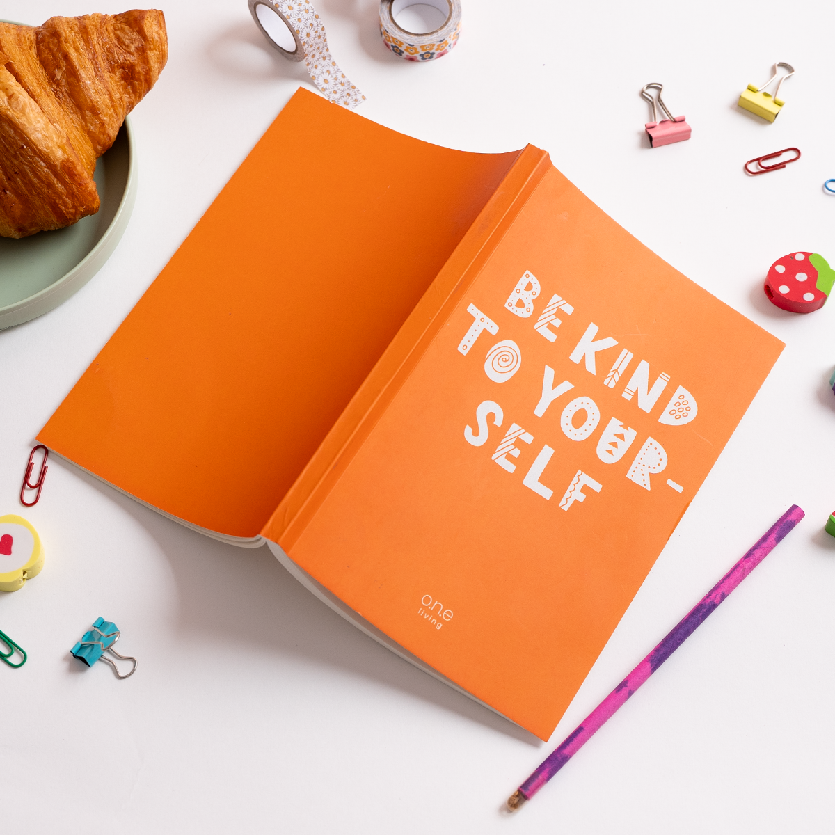 Eco-friendly Diary | Softbound | Unruled | 160 Pages | Orange