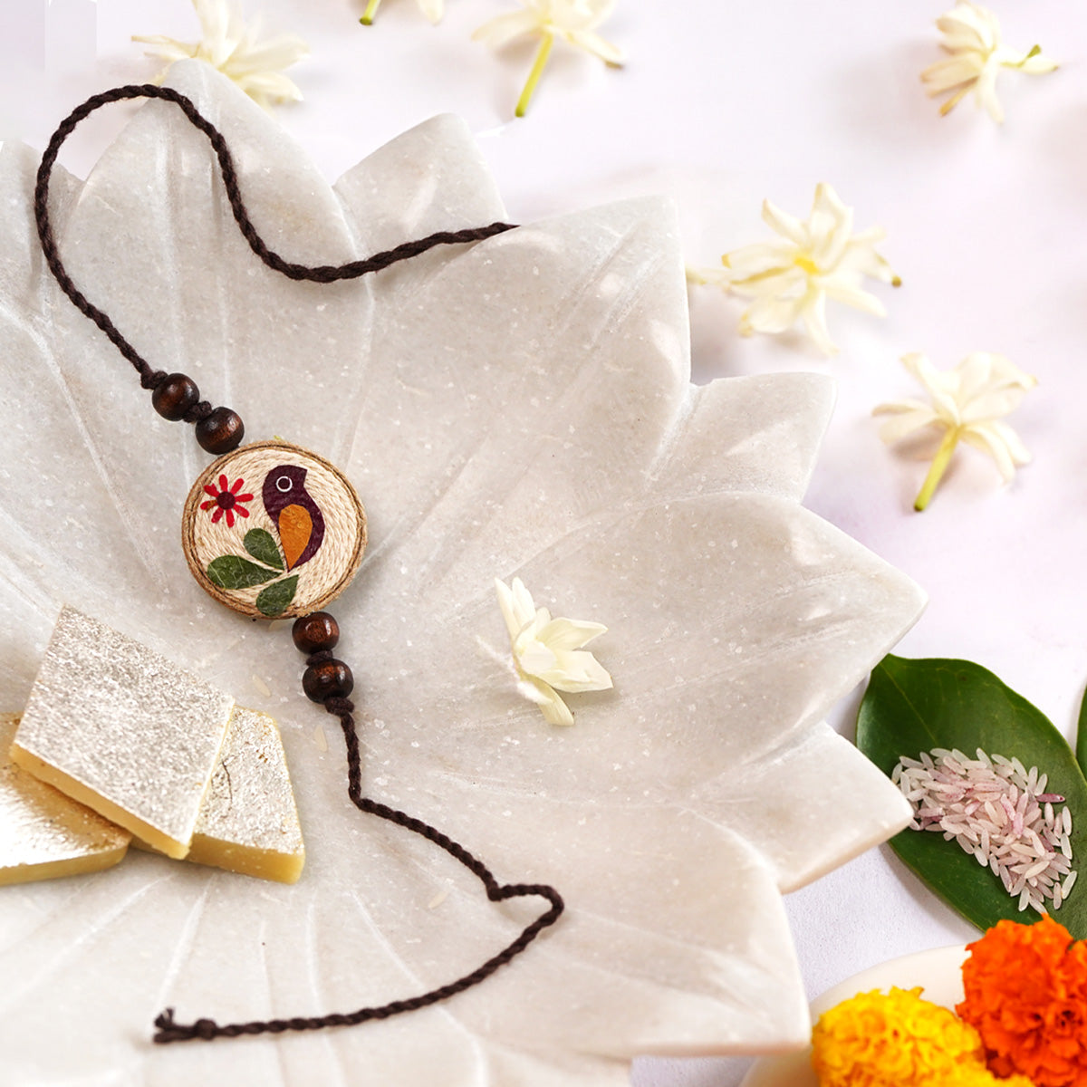 Handmade Mor Rakhi | Rakhi for Brother | Eco-friendly