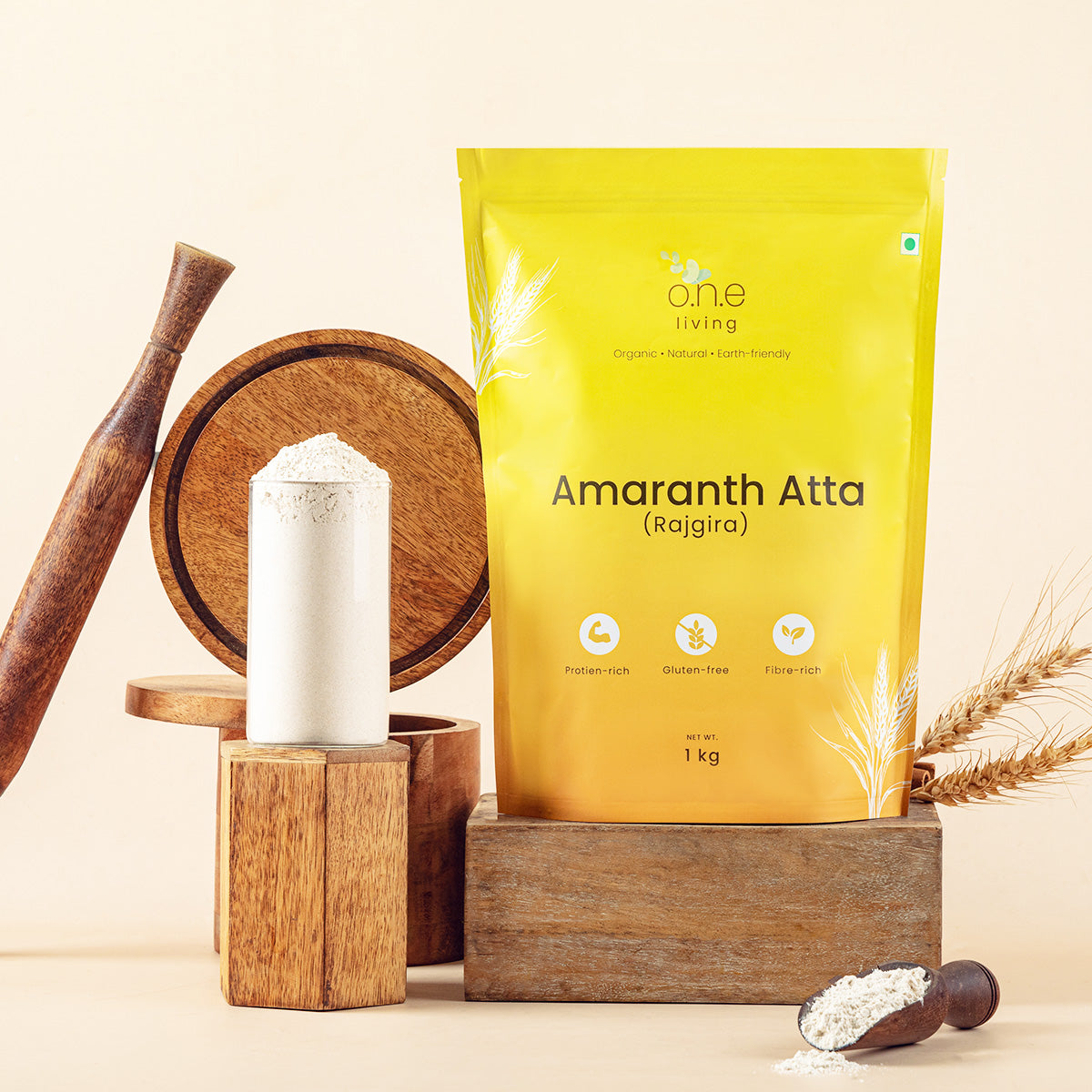 Upwas Food | Amaranth Atta | 1 Kg | Pack of 2 | Gluten-free | Rajgira Atta