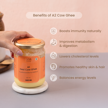A2 Cow Ghee | Desi Ghee | Traditional Bilona Method | 500 ml