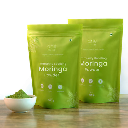Natural Moringa Powder | 500 g | Immunity Boosting | Pack of 2
