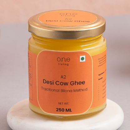A2 Desi Cow Ghee | 250 ml | Traditional Bilona Method - New Freebie