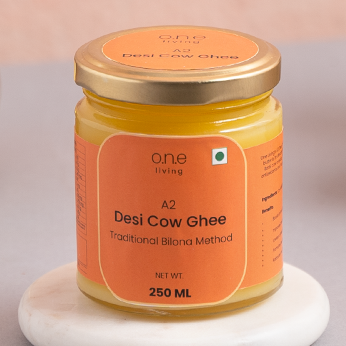 A2 Desi Cow Ghee | 250 ml | Traditional Bilona Method | Freebie