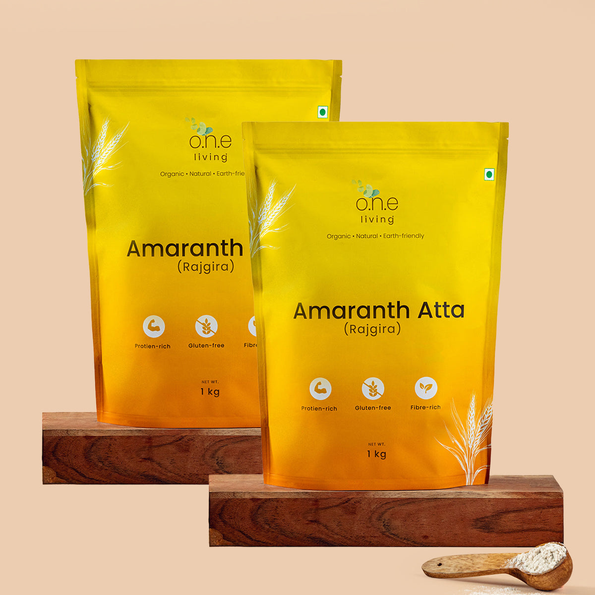 Upwas Food | Amaranth Atta | 1 Kg | Pack of 2 | Gluten-free | Rajgira Atta