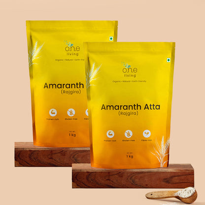 Upwas Food | Amaranth Atta | 1 Kg | Pack of 2 | Gluten-free | Rajgira Atta