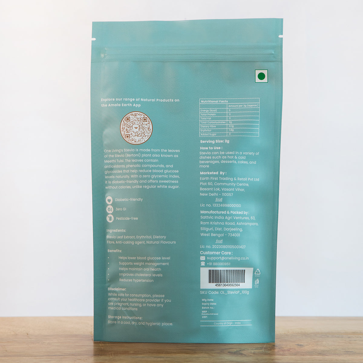 Stevia | 100 g | Sugar-free | Natural Sweetener