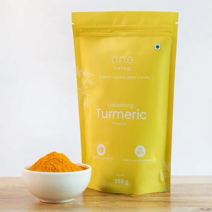 Lakadong Turmeric Powder | Haldi Powder | 250 g | Pack of 2 | High Curcumin