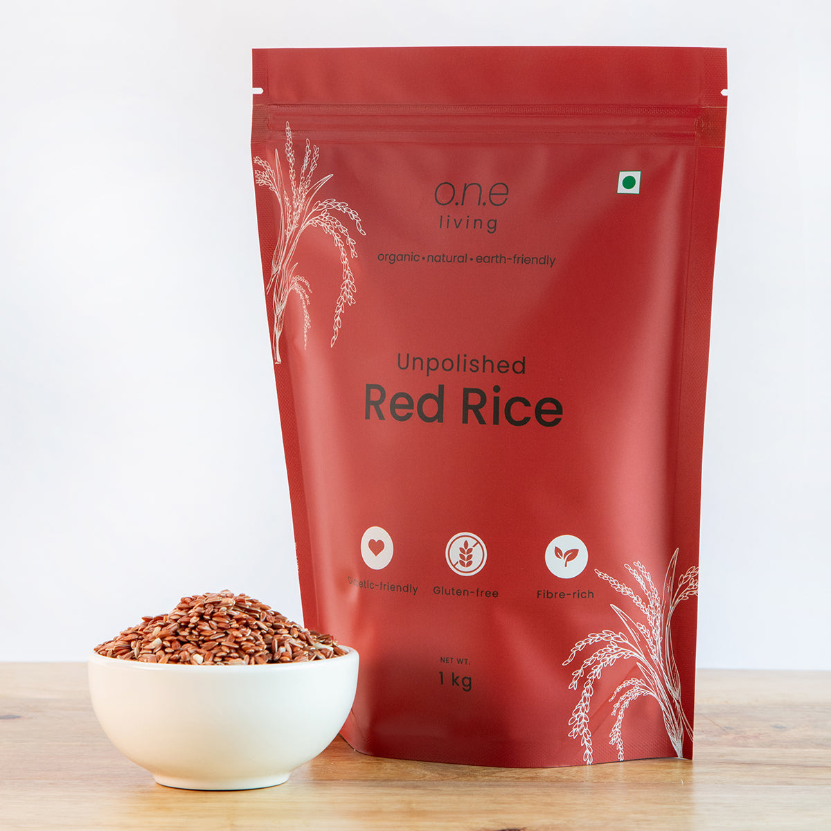 Red Rice | Unpolished | 1 Kg | Diabetic Friendly