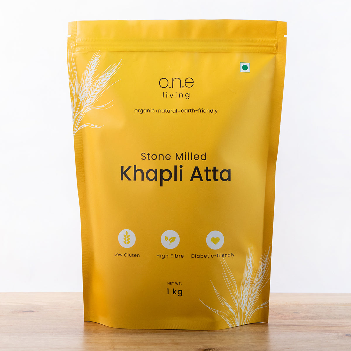 Khapli Wheat | Stone Milled | 1 Kg | Aids in Digestion | Pack of 2