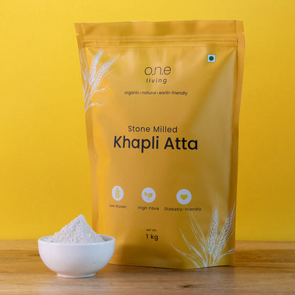 Khapli Wheat | Stone Milled | 1 Kg | Aids in Digestion | Pack of 2