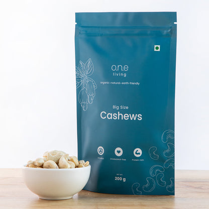 Cashew Nuts | W240 | Plain | Pack of 5 | 200 g each