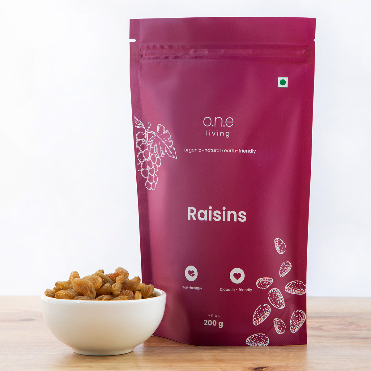 Green Raisins | Pack of 5 | 200 g Each | Rich in Iron