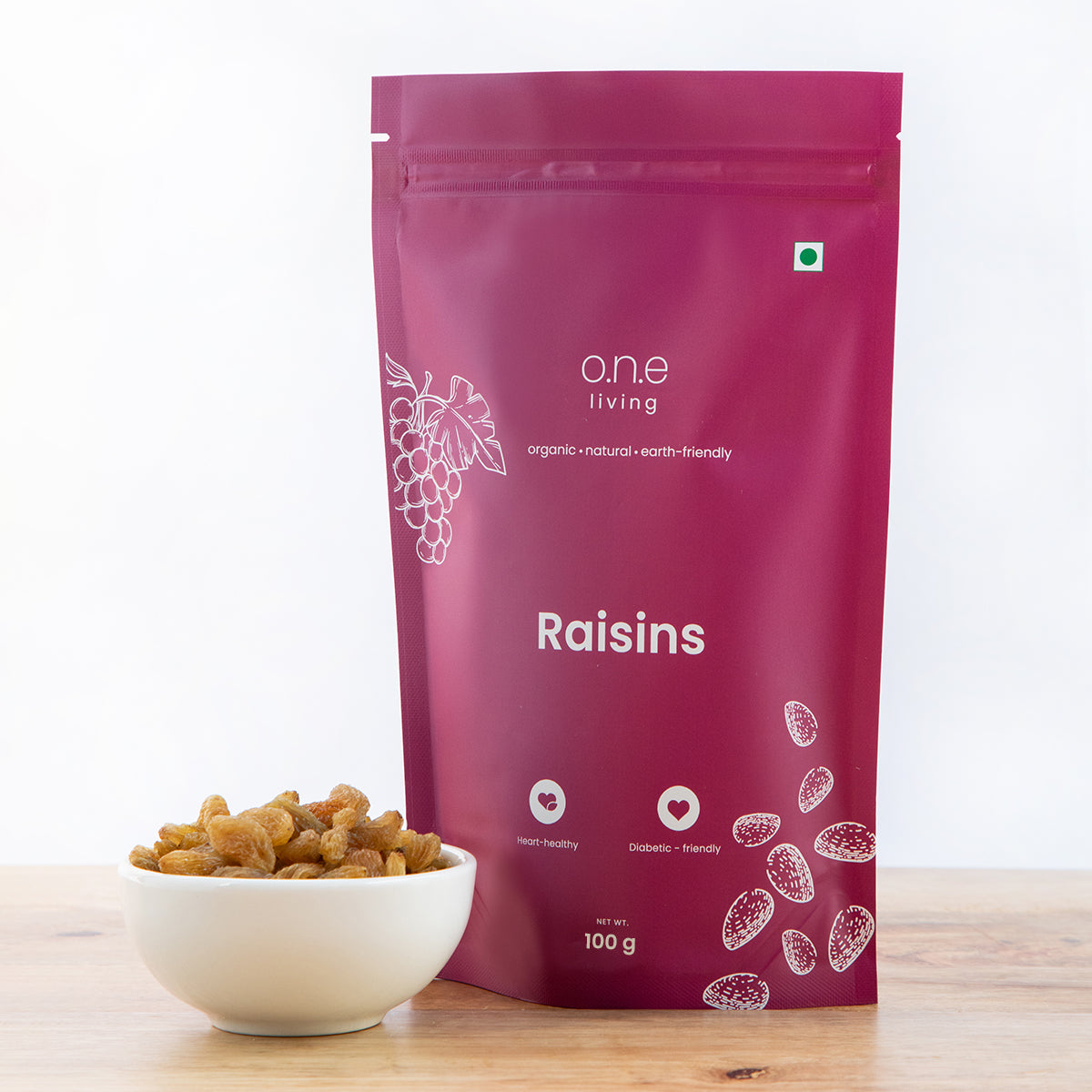 Green Raisins | Pack of 5 | 100 g Each | Rich in Iron