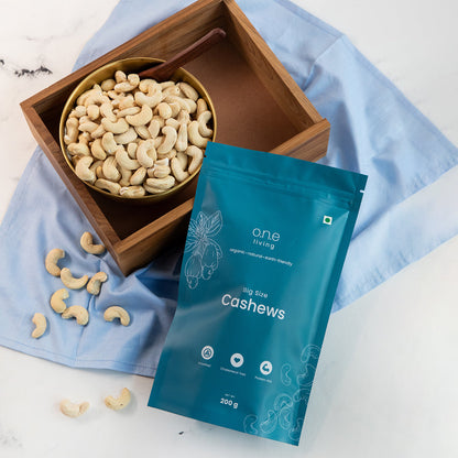 Cashew Nuts | W240 | Plain | Pack of 5 | 200 g each