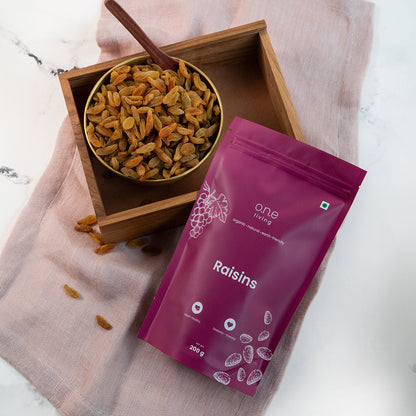 Green Raisins | Pack of 5 | 200 g Each | Rich in Iron
