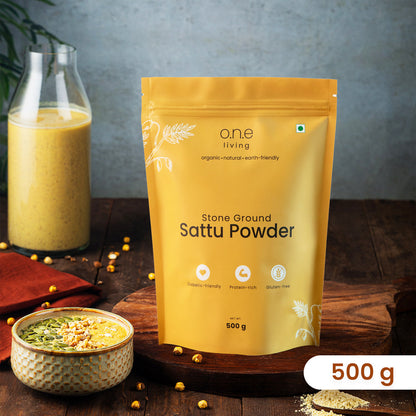 Natural Sattu Powder | 500 g | Pack of 2 | Energy Boosting