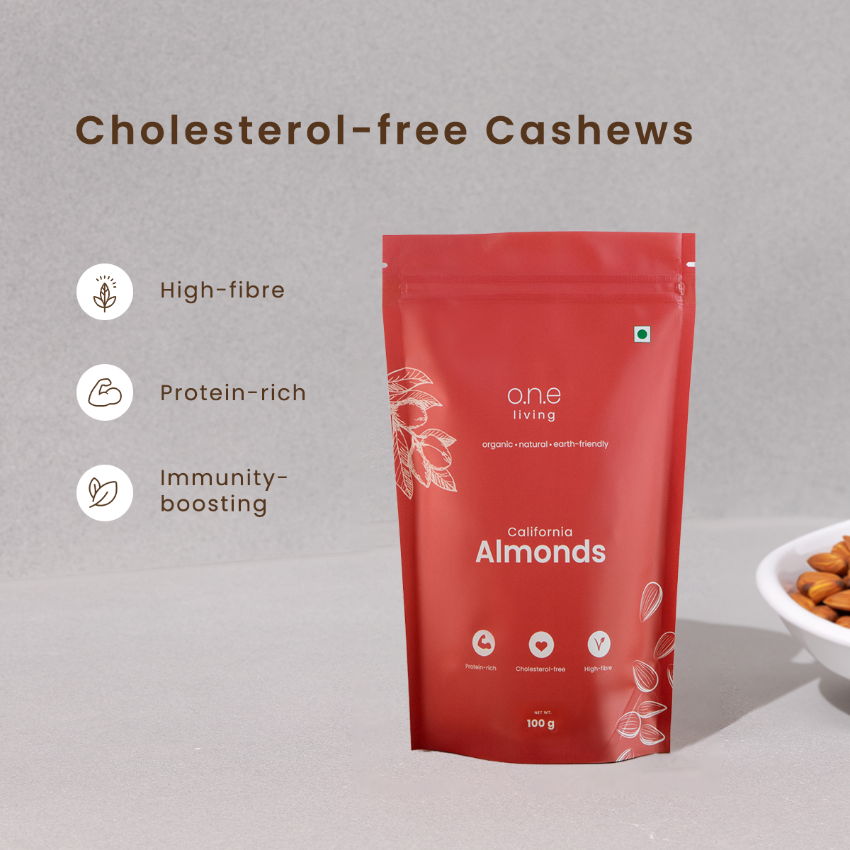 California Almonds | Pack of 5 | 100 g Each
