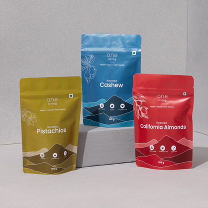 Dry Fruit Gift Box | Roasted | Pack of 3 | Almonds, Cashews, Pista
