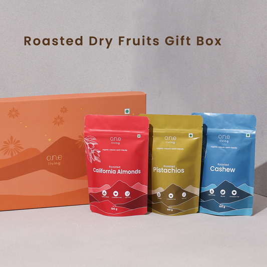 Dry Fruit Gift Box | Roasted | Pack of 3 | Almonds, Cashews, Pista - OLD