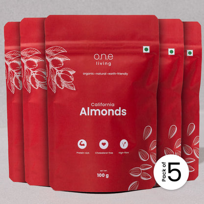 California Almonds | Pack of 5 | 100 g Each