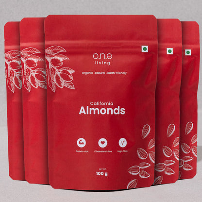 California Almonds | Pack of 5 | 100 g Each