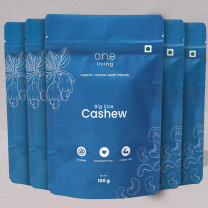 Cashew Nuts | W240 | Plain | Pack of 5 | 100 g Each